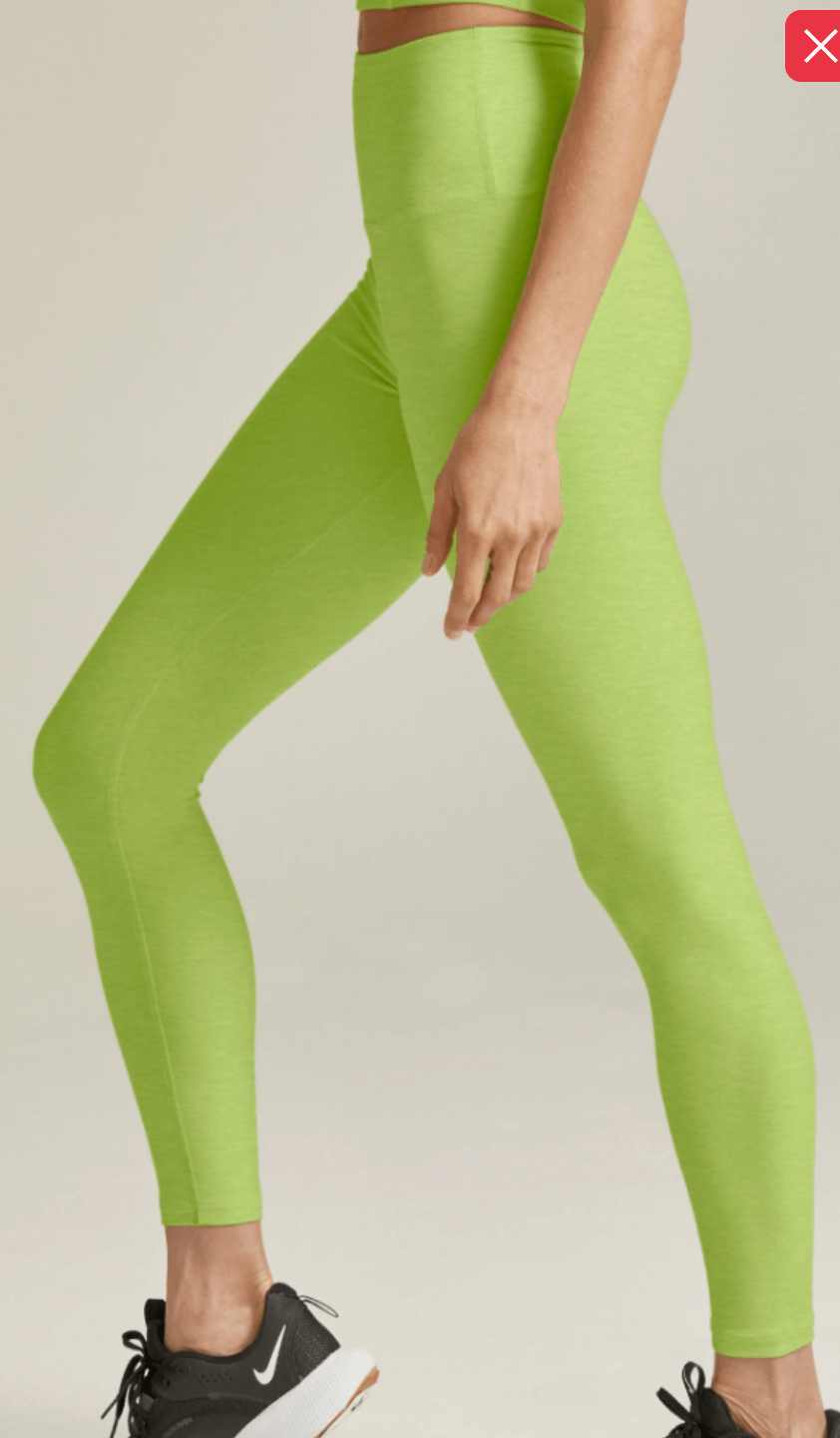 Beyond Yoga - HW Midi Legging (Lime) - Balance Studios